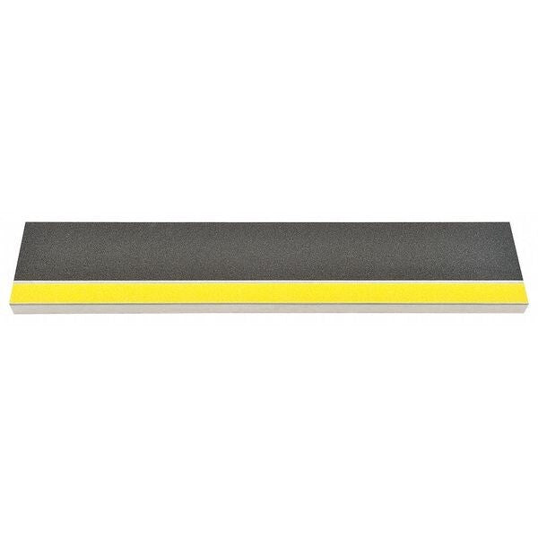 Stair Tread Cover, Black, 36in W, Aluminum