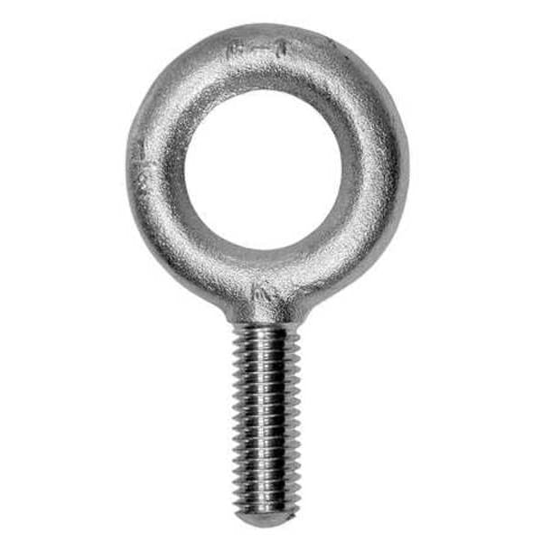 Machinery Eye Bolt Without Shoulder, 3/8