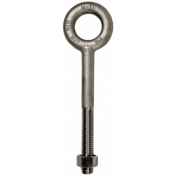 Machinery Eye Bolt Without Shoulder, 5/16