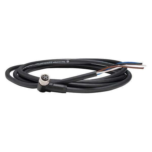 Cordset, 16.4 ft., Black, 250VAC/300VDC
