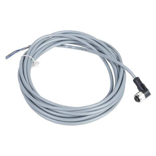 Cordset, 16.4 ft., Gray, 250VAC/300VDC