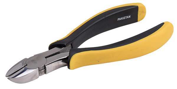 6 in Diagonal Cutting Plier Flush Cut Oval Nose Uninsulated
