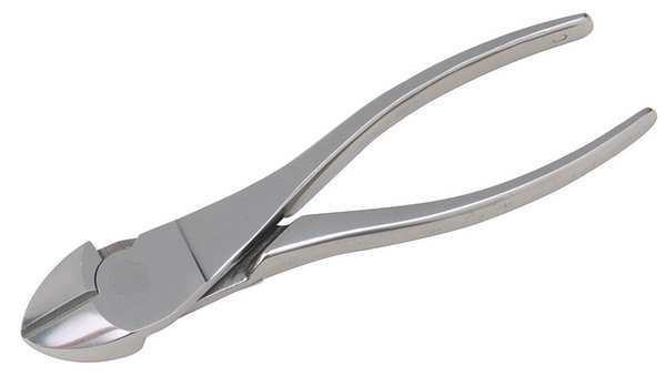 7 in Diagonal Cutting Plier Flush Cut Oval Nose Uninsulated