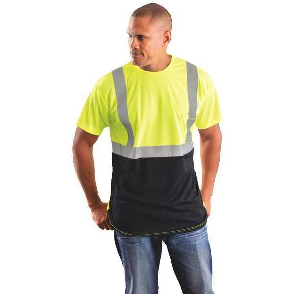 Short Sleeve T-Shirt, Men, Class 2, Ylw, 2XL