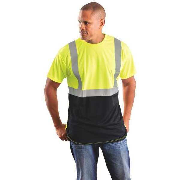 Short Sleeve T-Shirt, Men, Class 2, Ylw, S