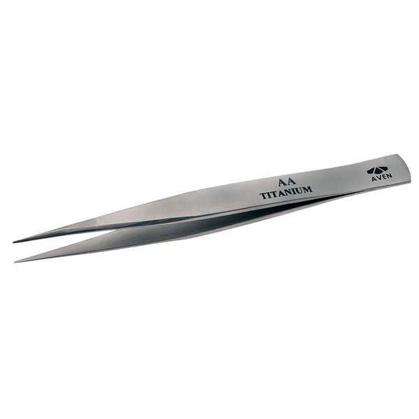 Precision Tweezer, Titanium, 4-1/2 In