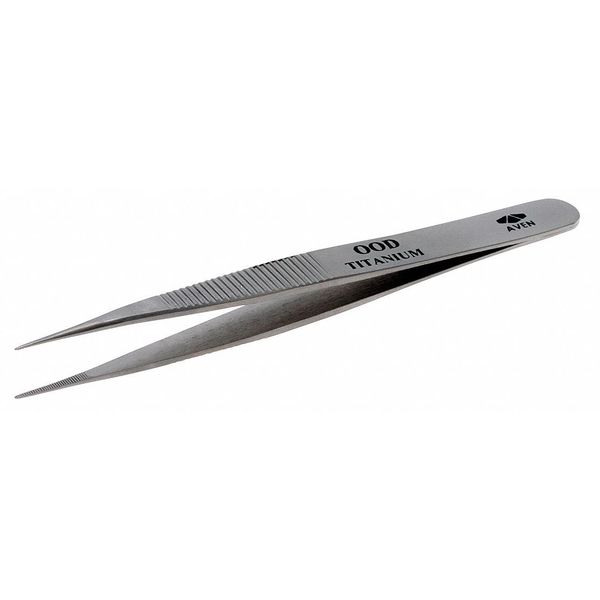 Precision Tweezer, Titanium, 4-1/2 In