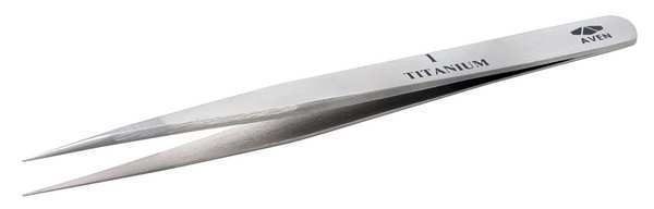 Precision Tweezer, Titanium, 4-1/2 In