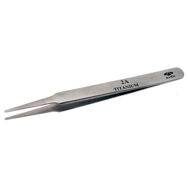 Precision Tweezer, Titanium, 4-1/2 In