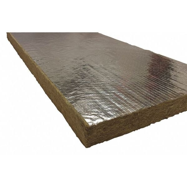 3 in x 48 in x 24 in Mineral Wool/Foil Backing 8#, Green