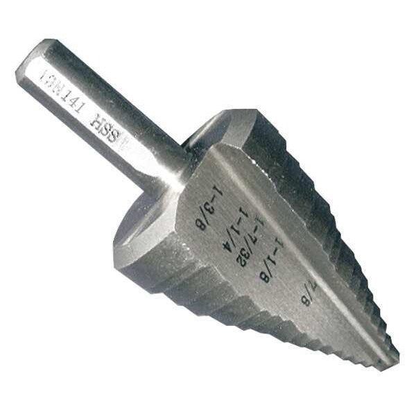 HSS Step Drill Bit 5 Sizes, 7/8-1-3/8