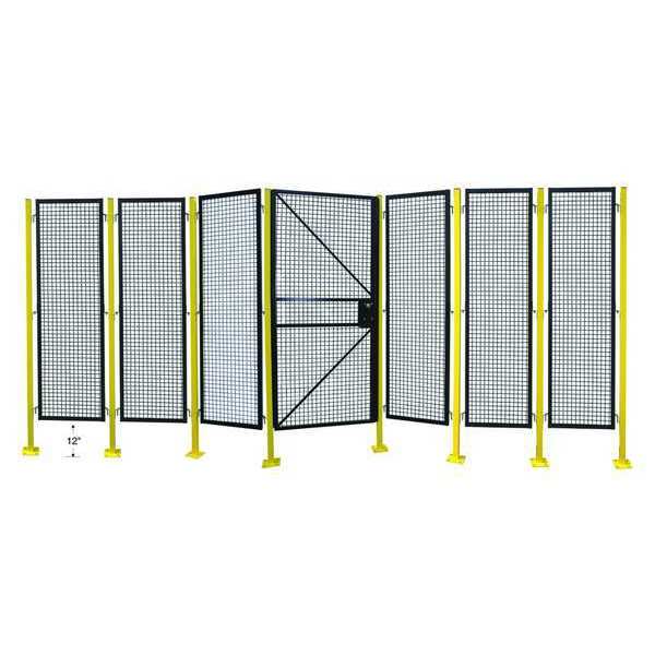 Wire Partition Panel, W 8 Ft x H 5 Ft