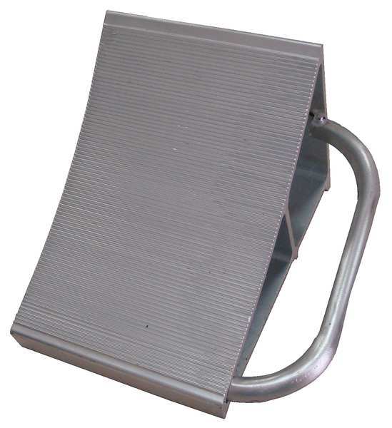 Wheel Chock, Alum, W 7 In, H 8 In