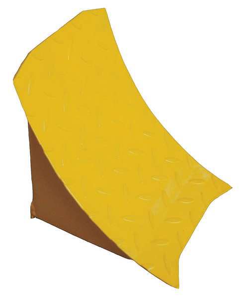 Wheel Chock, Steel, W 7-5/8 In, H 9 In