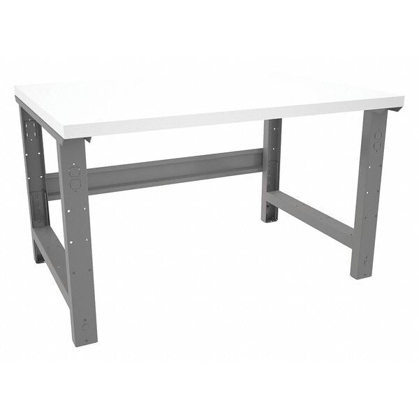 Workbench, Laminate, 48 in W, 33 1/2 in Height, 2,400 lb, Flared