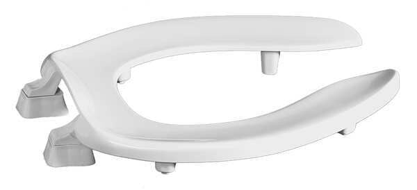 Toilet Seat, Without Cover, Plastic, Elongated, White