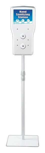 Hand Sanitizer Floor Stand, 1250mL, White