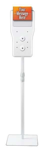 Hand Sanitizer Floor Stand, 1250mL, White