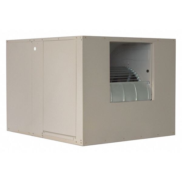 Ducted Evaporative Cooler 7000 cfm, 2300 sq. ft., 5 gal, 1 HP, Belt