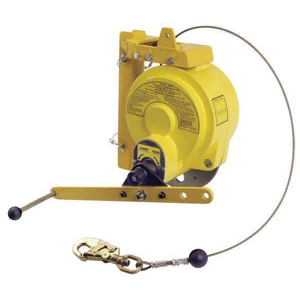Man Rated Winch, 50 ft., 310 lb., Yellow