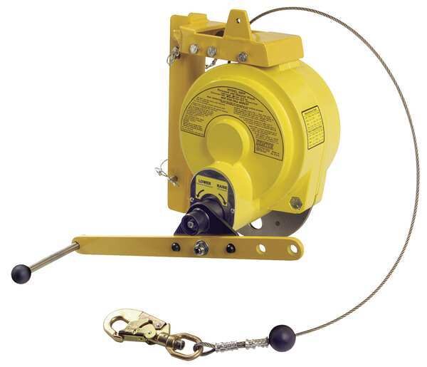 Man Rated Winch, 50 ft., 310 lb., Yellow