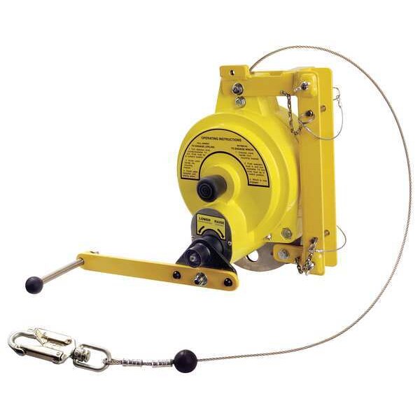 Retrieval Winch, 50 ft., 310 lb., Yellow