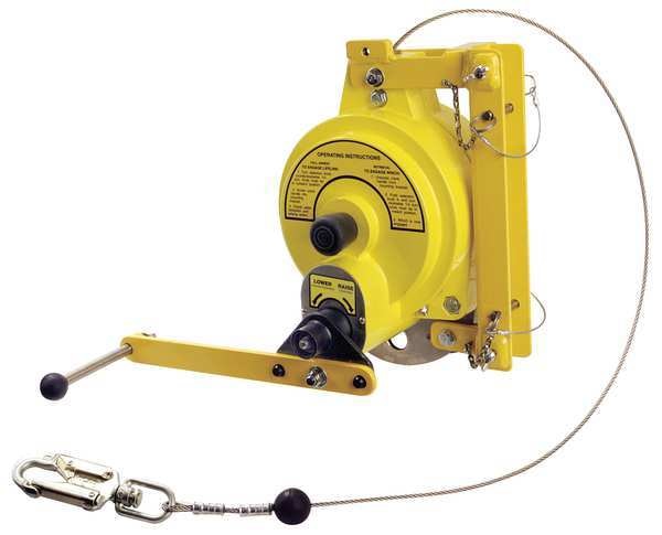Retrieval Winch, 50 ft., 310 lb., Yellow