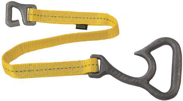 Hose Strap, Polyester/Aluminum, Yellow