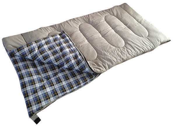 Sleeping Bag, Beige, Polyester, 6 lb.