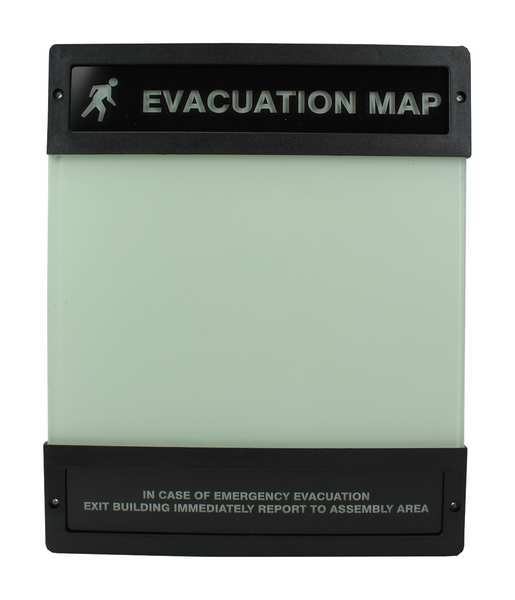 Evacuation Map Holder, 8-1/2 in. x 11 in.
