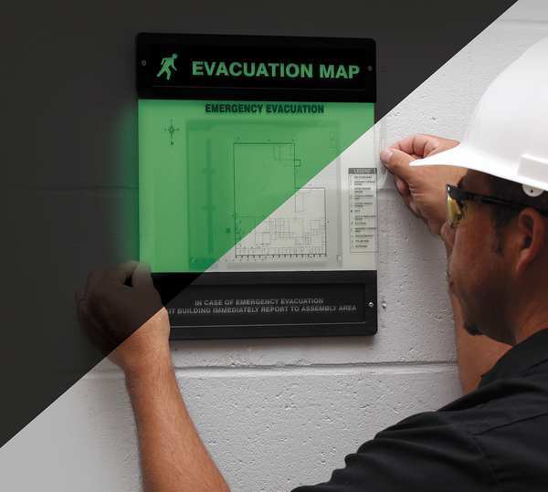 Evacuation Map Holder, 11 in. x 17 in.