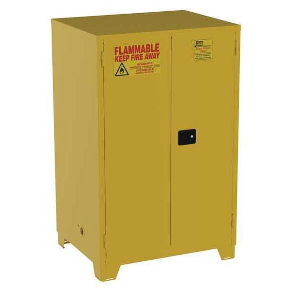 Flammable Safety Cabinet, 90 gal., Yellow