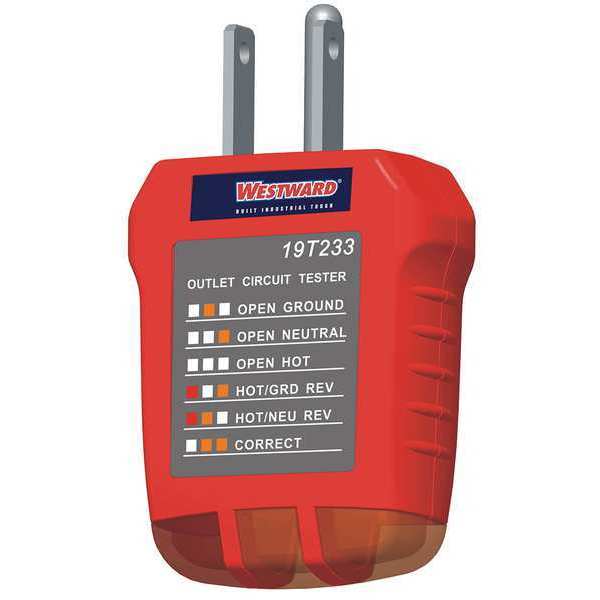 Receptacle Tester, 110 to 125VAC