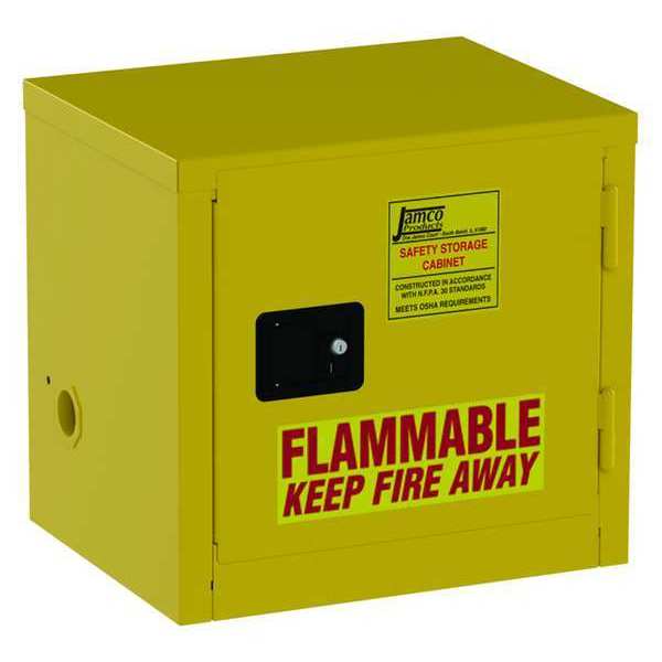 Flammable Safety Cabinet, 6 gal., Yellow