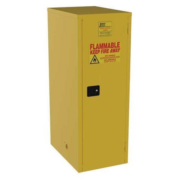 Flammable Safety Cabinet, 60 gal., Yellow