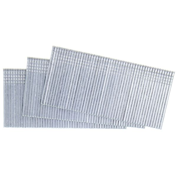 Collated Finishing Nail, 1-1/2 in L, 16 ga, Galvanized, T-Head Head, Straight, 2000 PK