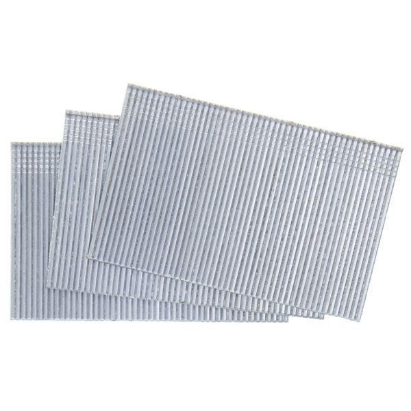 Collated Finishing Nail, 2 in L, 16 ga, Galvanized, T-Head Head, Straight, 2000 PK