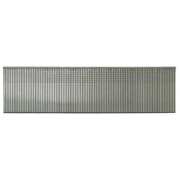 Collated Finishing Nail, 5/8 in L, 18 ga, Galvanized, Brad Head, Straight, 5000 PK