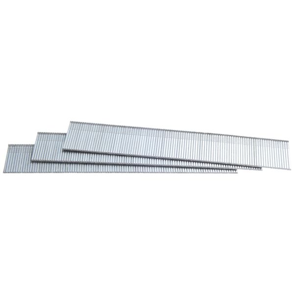Collated Finishing Nail, 1 in L, 18 ga, Galvanized, Brad Head, Straight, 5000 PK