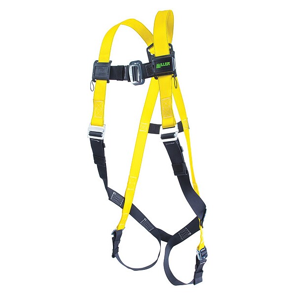 Arc-Flash Rated Full Body Harness, Vest Style, L/XL, Kevlar(R)/Nomex(R), Blue