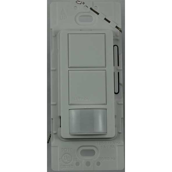 Dual Circuit Switch, Occupancy Sensor, Wht