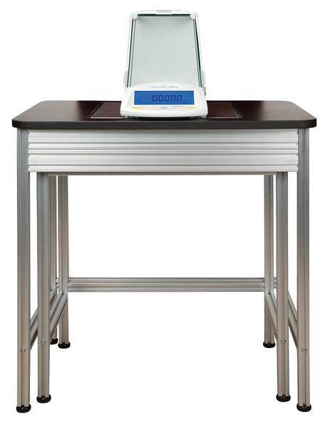 Anti-Vibration Table, Silver and Black
