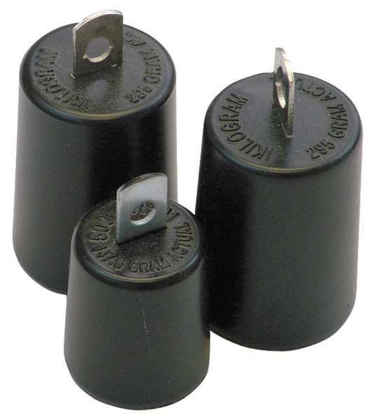 Triple Beam Balance Weights, Black, Steel