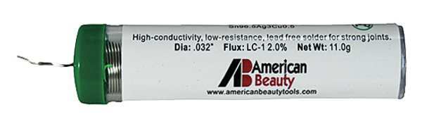 Lead-Free Solder, 6in L, Metallic Silver
