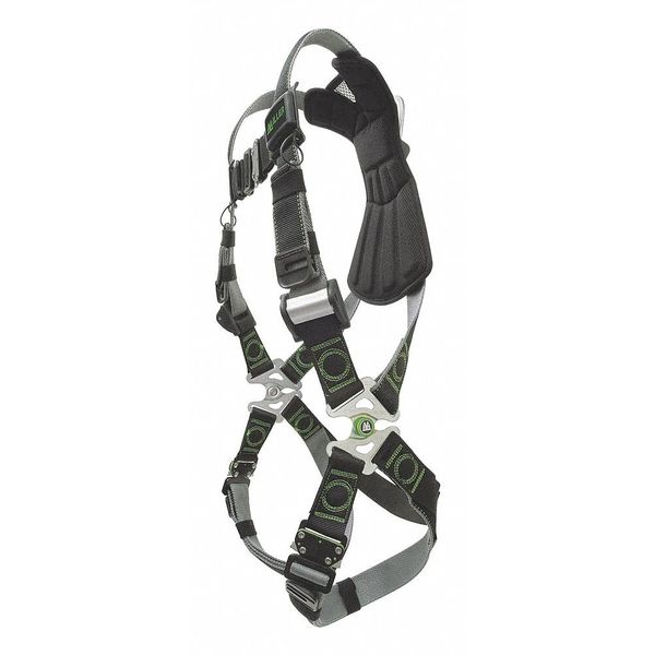 Full Body Harness, Vest Style, L/XL, Polyester