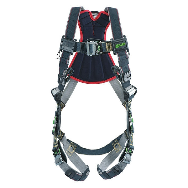 Arc-Flash Rated Full Body Harness, Vest Style, S/M, Kevlar(R)/Nomex(R), Black