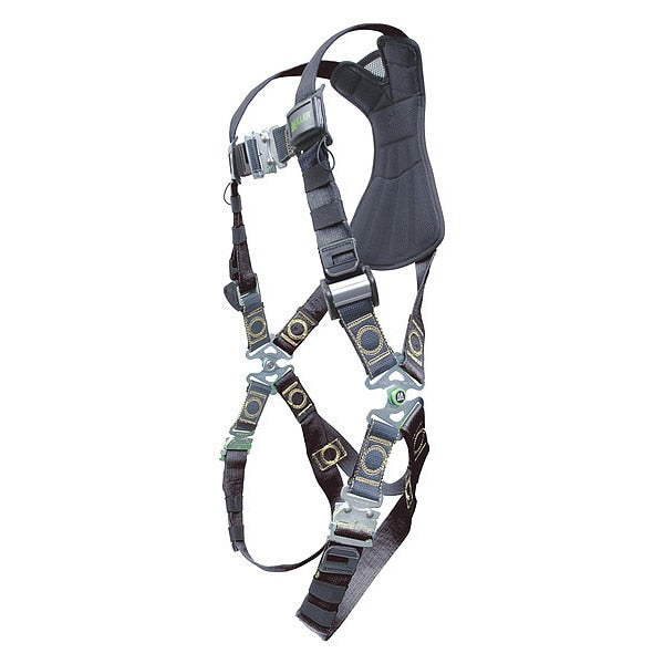 Full Body Harness for Hot Work, Vest Style, S/M, Kevlar(R)/Nomex(R), Black