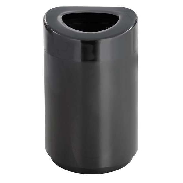 30 gal Round Trash Can, Black, 20