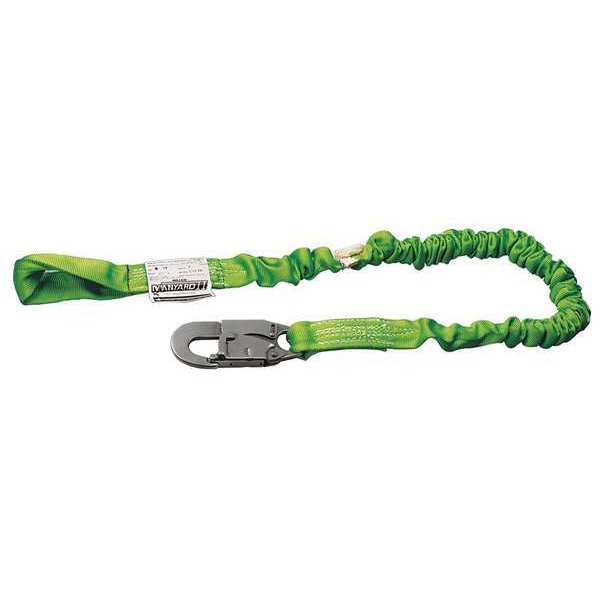 Shock Absorbing Lanyard, 6 ft., 310 lb. Weight Capacity, Green