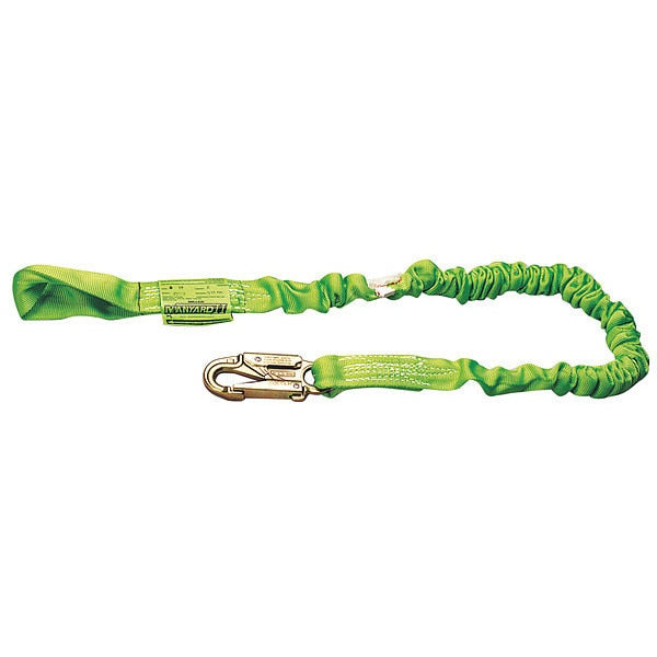 Stretchable Web Lanyard, 6 ft., 310 lb Weight Capacity, Green